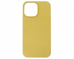Чехол iPhone 13 Pro Max Liquid Silicone FULL (желтый)