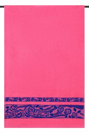 Набор жаккардовых махровых полотенец Роза (50х80,70х130)