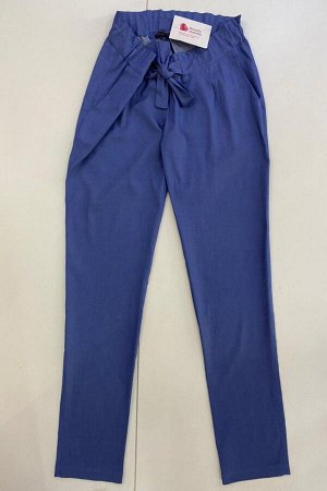Брюки джинсовые (Цвет Голубой, Состав хлопок-95% , эластан-5%)