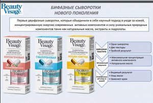 Сыворотка Sos-увлажнение Гиалуроновая для лица и кожи вокруг глаз серии Beauty Visage, 30мл