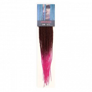 SIM-BRAIDS Афрокосы, 60 см, 18 прядей (CE), цвет русый/розовый(#FR-11)