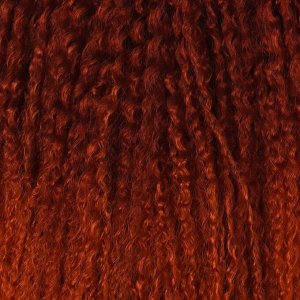 САМБА Афролоконы, 60 см, 270 гр, цвет бордовый/тёмно-рыжий HKB350А (Бразилька)