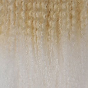 САМБА Афролоконы, 60 см, 270 гр, цвет тёплый блонд/белый HKB613А/60 (Бразилька)
