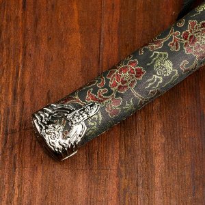Сувенирное оружие «Катана»,  чёрные ножны с узорами в виде дракона, 47 см