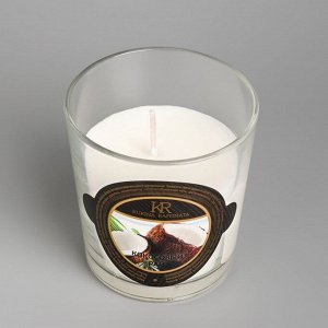 Свеча в гладком стакане ароматизированная "Кокосовый рай"