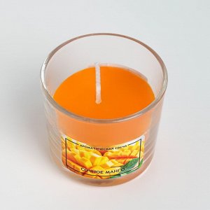 Свеча ароматическая в стакане АЛАНИЯ "Сочное манго"