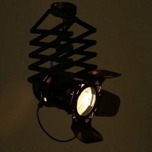 Светильник "Кино" 1x60W E27 (регулировочный механизм) черный 30x30x94 см