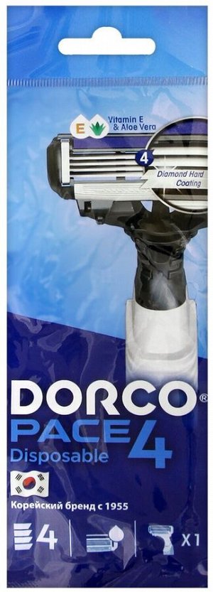 DORCO Станок для бритья одноразовый Pace 4 (1 шт)