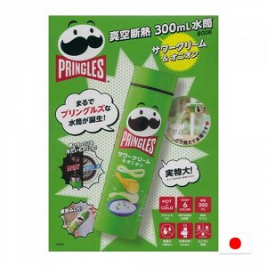 Pringles Water Tube Green 300ml - Набор Принглс. Термос 300ml + чипсы