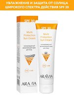 ARAVIA Professional Cолнцезащитный увлажняющий крем для лица Multi Protection Sun Cream SPF 30. Аравия