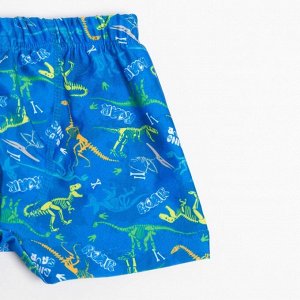 Плавки купальные для мальчика, цвет синий/динозавры, рост 98 см
