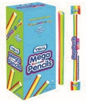 Мармелад фруктовый Vidal Mega Pencil Rainbow 25 гр