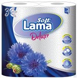 Бумага туалетная Lama Snow Soft БЕЛАЯ 3 сл.,4 рул. (целлюлоза)
