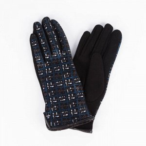 Перчатки женские цвет черный/синий [GLT-220-66-SUL-01/13]