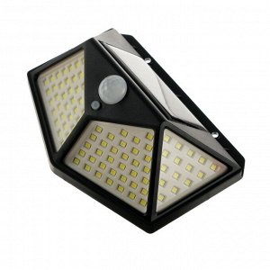Luazon Lighting Садовый светильник на солнечной батарее, накладной, 13 ? 9.5 ? 5.5 см, 100 LED, свечение тёплое белое