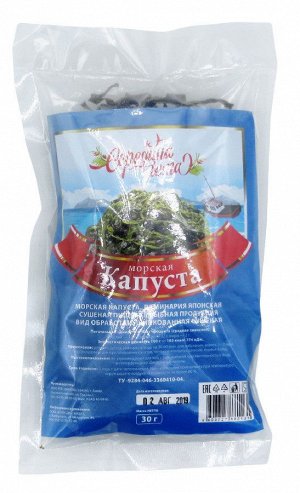 Морская капуста НДС 10% СЕРЕДИНА ЛЕТА  сушеная шинкованная  ФАС. (1х12)  50гр Россия (шк 2100)