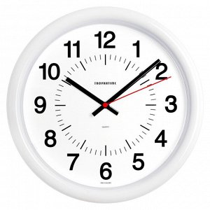 Часы настенные TROYKA 21210211. Диаметр 24,5 см. Производство Беларусь