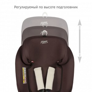 Детское автокресло "SIGER Престиж ISOFIX" KRES3522 шоколад, 0+/1/2/3 группа