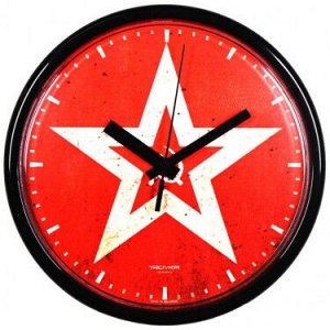Часы настенные TROYKA диаметр 23 см, производство Белоруссия
