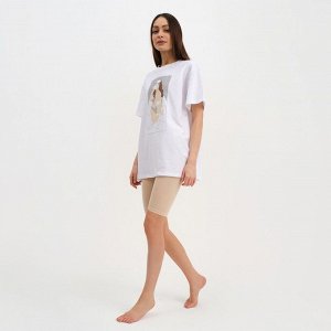 Пижама женская (футболка и шорты) KAFTAN Coffee размер 44-46, цвет белый