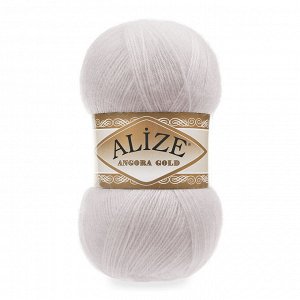 Пряжа Alize Angora Gold Ализе Ангора Голд цвет №168 белая зима