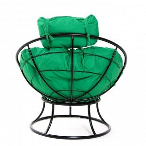 Кресло "Папасан" мини, с зелёноё подушкой, 81х68х77см