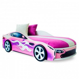 Детская кровать-машина "Бондмобиль розовый"