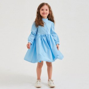 Платье для девочки MINAKU: Cotton collection цвет голубой, рост 104
