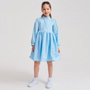 Платье для девочки MINAKU: Cotton collection, голубое, рост