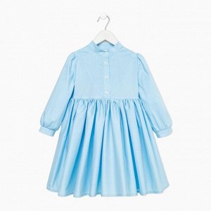 Платье для девочки MINAKU: Cotton collection, голубое, рост