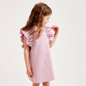 Платье для девочки MINAKU: Cotton Collection цвет розовый, рост 110
