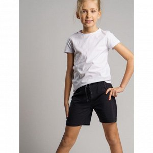 Комплект для девочки: футболка, шорты и мешок, рост 140 см