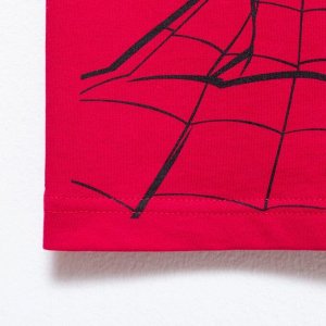 Футболка MARVEL «Человек паук», рост 98-104 (30), цвет малиновый