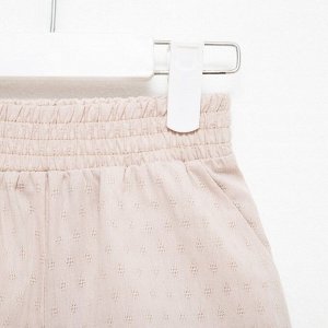 Комплект для мальчика (рубашка, шорты) MINAKU: Cotton Collection, бежевый, рост, см