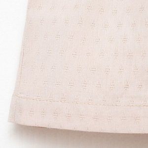 Комплект для мальчика (рубашка, шорты) MINAKU: Cotton Collection, бежевый, рост, см