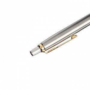 Ручка гелевая Parker Jotter Core K694 Stainless Steel GT, корпус из нержавеющей стали, 0.7 мм, чёрные чернила