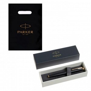 Ручка-роллер Parker IM Premium T323 Black GT F, 0.5 мм, корпус из алюминия, чёрные чернила, В ПОДАРОЧНОМ ПАКЕТЕ