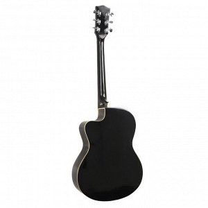 Акустическая гитара Foix FFG-1039BK черная, с вырезом