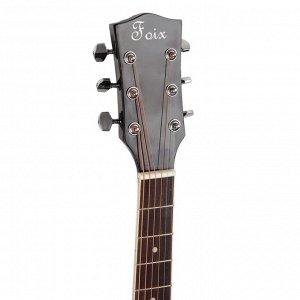 Акустическая гитара Foix FFG-1039BK черная, с вырезом