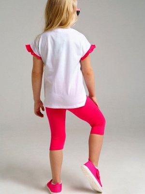 Комплект для девочки с принтом Disney: футболка, леггинсы
