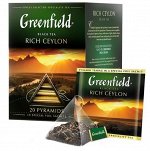 Чай в пирамидках черный Greenfield Rich Ceylon, 20 шт