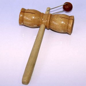 Трещетка молоточек L-18 дерево, музыкальный инструмент