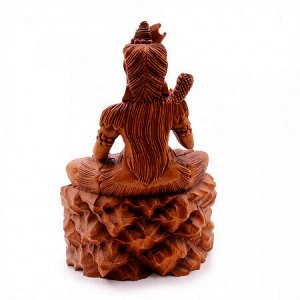 Сувенир из дерева Скульптура Шива - Мощная защита 30см Суар
