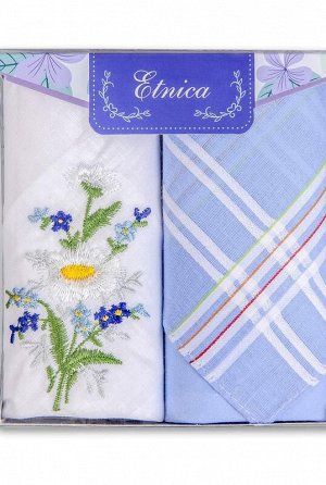 Подарочный набор женских носовых платков "Etnica" 2 шт.