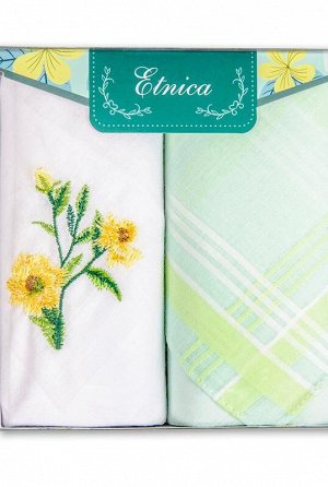 Подарочный набор женских носовых платков "Etnica" 2 шт.