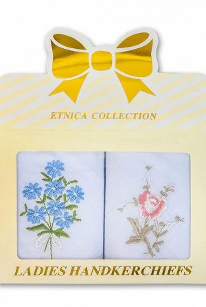 Подарочный набор женских носовых платков "Etnica Collection" 2 шт.