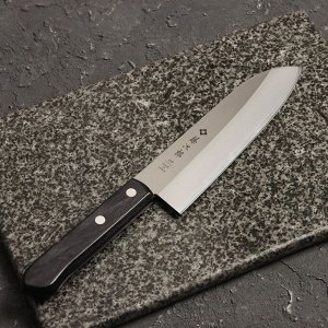 Нож кухонный Tojiro Western, сантоку, лезвие 17 см