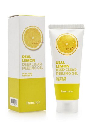 Пилинг-скатка с экстрактом лимона Real Lemon Deep Clear Peeling Gel