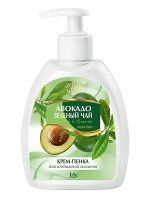 Iris Крем-пенка для интимной гигиены АВОКАДО и ЗЕЛЁНЫЙ ЧАЙ Iris AROMA LINE 300мл
