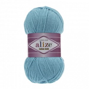 Пряжа Alize Cotton Gold Ализе Коттон Голд цвет №287 светло-бирюзовый